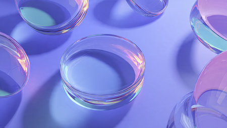 Minimal product podium with modern gradient tones.の写真素材