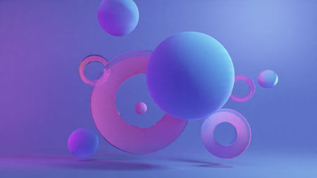 Minimal podium stage with soft gradient lighting.