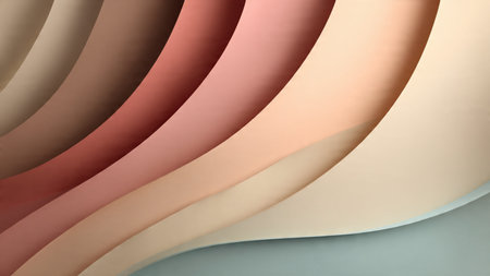 Smooth layered design creating depth and dimension.の写真素材