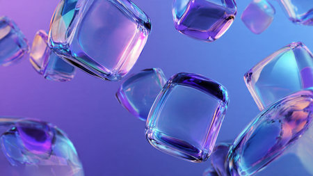 Layered abstract curves forming a modern design background.の写真素材