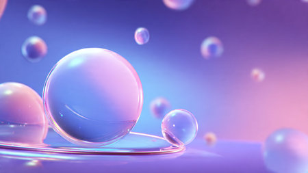 Pastel layered abstract background with elegant curves.