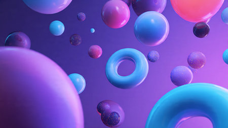 Vibrant fluid shapes creating a modern digital background.