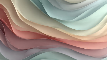 Creative paper cut style composition with depth effect.