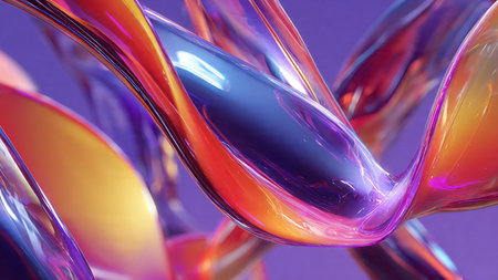Layered paper background with smooth curved depth.
