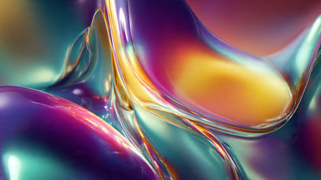 Crystal clear glass objects glowing with soft light.