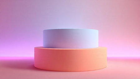 Clean product display podium with soft studio shadows.