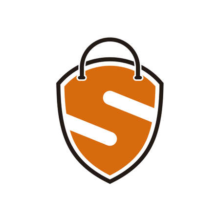 letter s shieldのイラスト素材