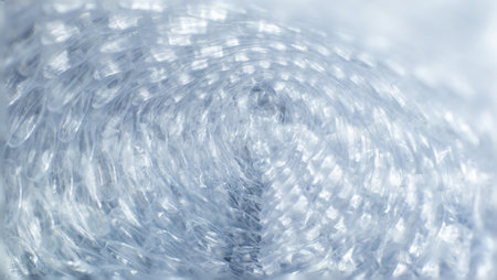 Shockproof plastic closeup-inside view, spiral drill emotional, protect vibration effect.の写真素材