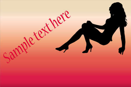 girl with shadowのイラスト素材