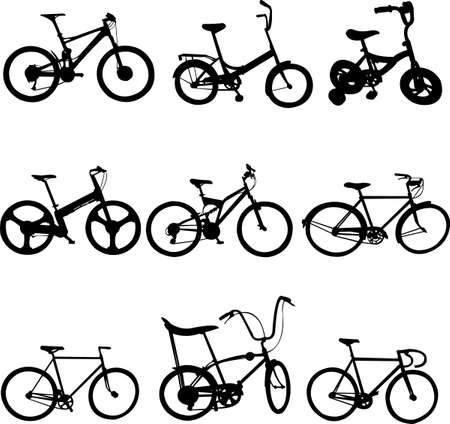 bicycles - vectorのイラスト素材
