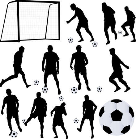 soccer player collection 1 - vectorのイラスト素材