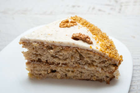 Hummingbird cake with walnuts and cinnamonの写真素材