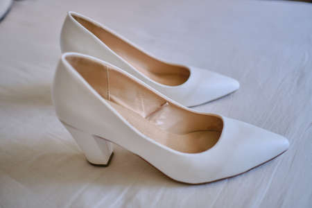 Wedding shoes, wedding detailsの写真素材