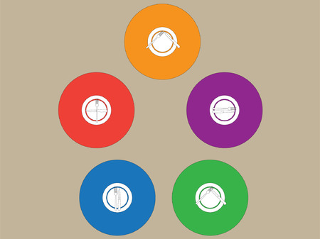eating etiquette collection - vector