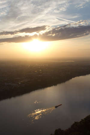 sunset over Belgradeの写真素材