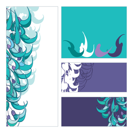 Tropical jade vine for exotic greeting design.のイラスト素材