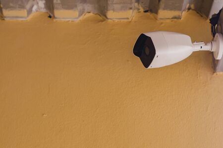 security camera for outdoor, bullet, installed in an industry or factory