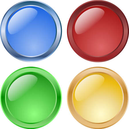 glossy buttonsのイラスト素材