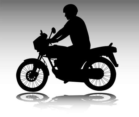 motorcyclist - vectorのイラスト素材