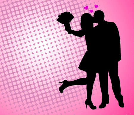 couple in love のイラスト素材