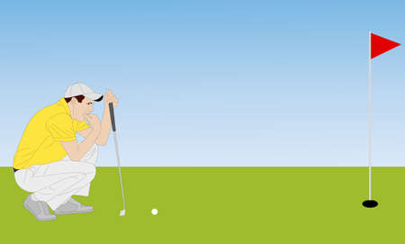 golfer illustration 4 - vectorのイラスト素材