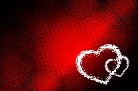 Valenties day card - vector illustrationのイラスト素材