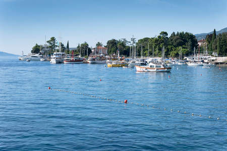 Mediterranean city Opatija Seascape, Croatia summerの写真素材