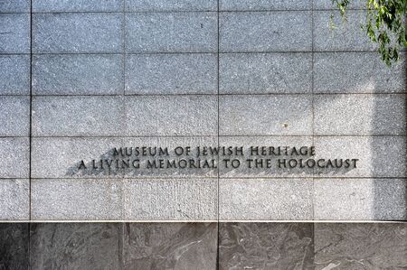NEW YORK CITY - May 2015: Museum Of Jewish Heritage, Holocaust Memorial in Manhattna, New York City on May 19. 2015.のeditorial素材
