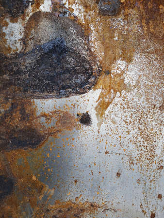 Rusty metal texture, corroded metal plates as abstract background image