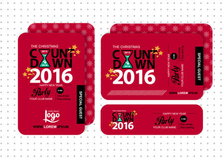 Christmas countdown party invitationのイラスト素材