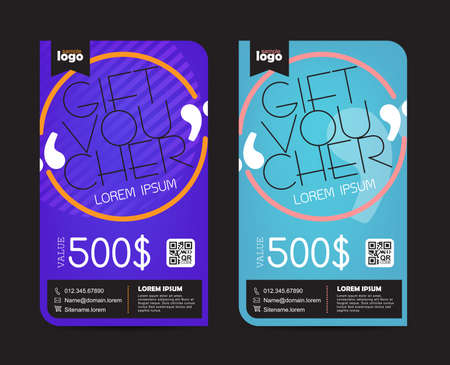 Gift Voucher templateのイラスト素材