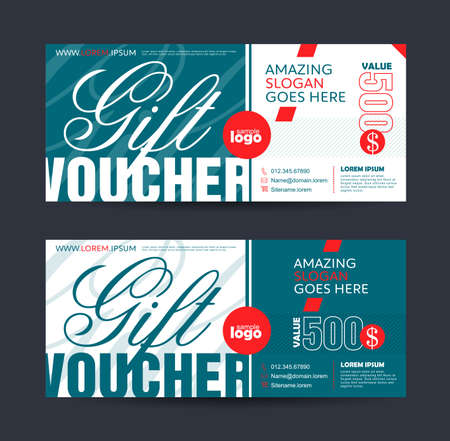 Gift Voucher templateのイラスト素材