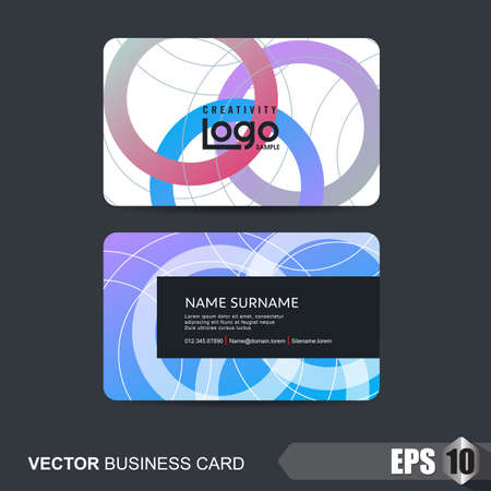business card template,vector illustrationのイラスト素材