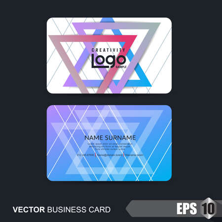 business card template,vector illustrationのイラスト素材