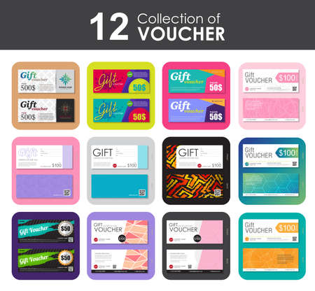 Gift Voucher templateのイラスト素材