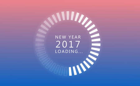 Happy New 2017 Year greeting card. Vector illustration.Wallpaper.のイラスト素材
