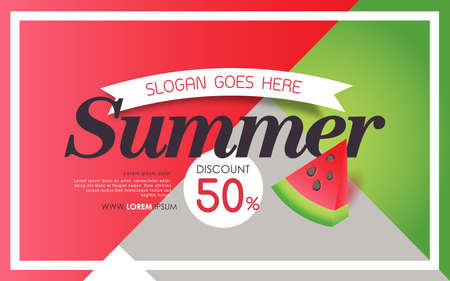 Summer sale background layout  banners.voucher discount.Vector illustration template.のイラスト素材