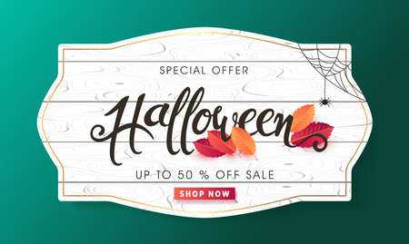 Happy Halloween calligraphy, banners party invitation.のイラスト素材