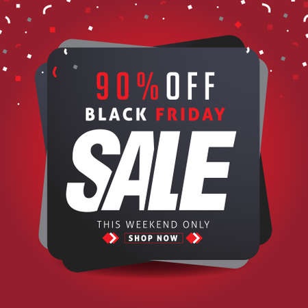Black Friday sale inscription design template. Black Friday banner. Vector illustrationのイラスト素材