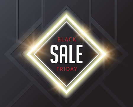 Black Friday sale inscription design template. Black Friday banner. Vector illustrationのイラスト素材