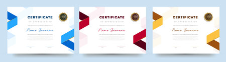 Elegant modern minimal certificate template with clean layout suitable for award appreciation...