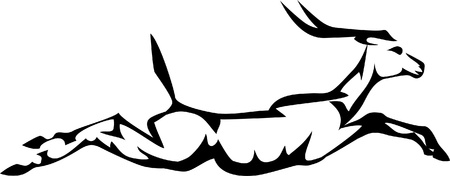running antelopeのイラスト素材