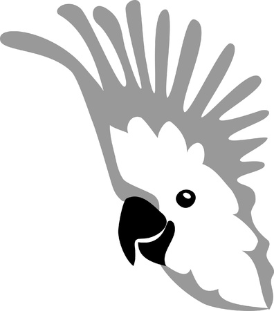 head of cockatooのイラスト素材