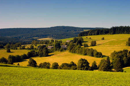 view on a farm in the valley