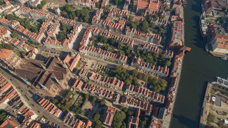 Old Town In Gdansk - Tenements, Polandの写真素材