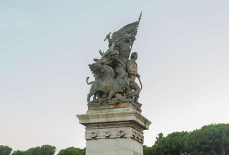Altar of the fatherland in Venezia Square Rome, Italy