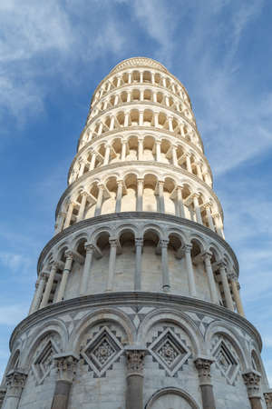 The Leaning Tower of Pisa, tourists travelの写真素材