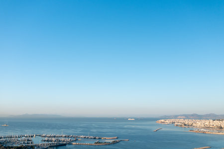 Morning Serenity at Marina Delta Kallithea, Athensの写真素材