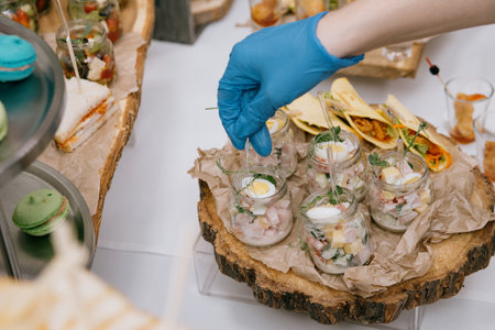 Delicacies and snacks at the buffet or banquet. Catering.snacks on the table at the holiday. banquet...