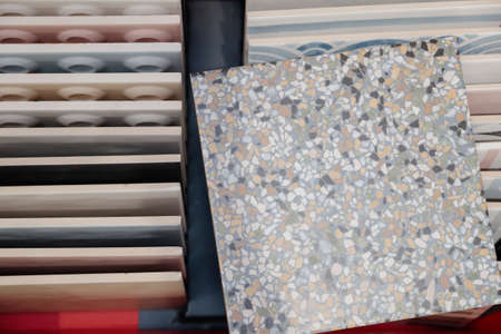 Colored marble for wall and floor tiles, marble surface close-up.Colorful onyx marble background, natural italian glossy onyx marble stone.の写真素材